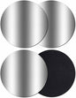 Ombre Dark Grey Coasters Set of 4, Modern Minimalist Geometric Gradient Soft by PIEPLE