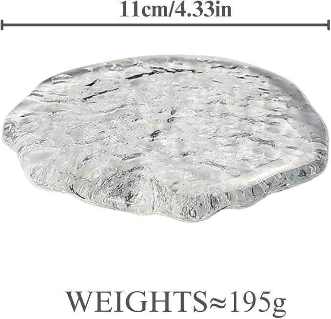 Lead-Free Crystal Glass Round Coasters, Durable and Thickened Coasters - Image 7