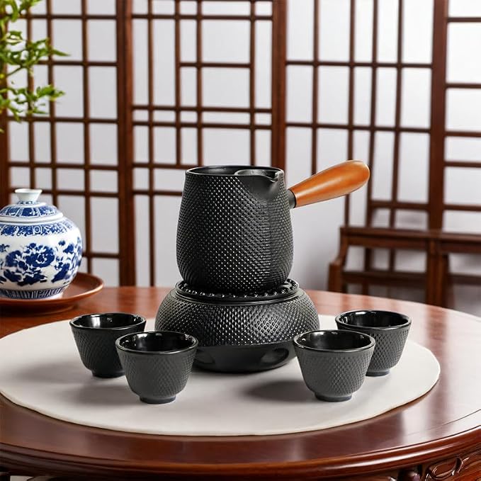 Japanese Cast Iron Tea Cups, Small and Heavy Teacups - Image 2