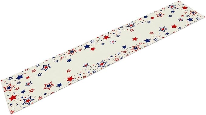 4th of July Table Runner, American Stars Patriotic Independence Day Table Runner - Image 7