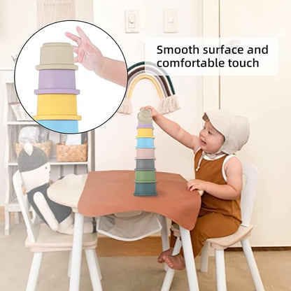 ZYFLSQ Stacking Cups Baby Toy, 8-Piece Set - Image 6