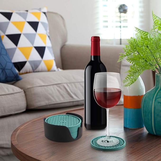 ME.FAN Silicone Coasters Thickened Drink Coasters - Image 8