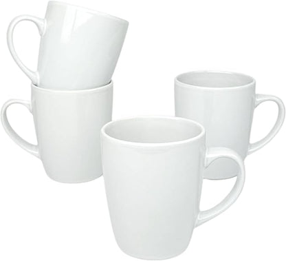 Coupe Stoneware Set of 4 Coffee Mugs by 10StrawberryStreet