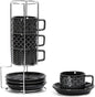 Sureasy 4 Ounce Ceramic Espresso Cups Set of 4 by Sureasy