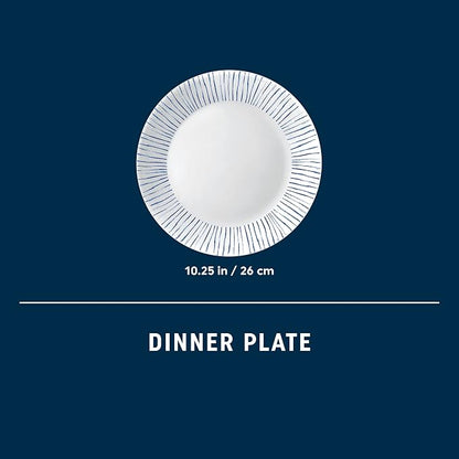 Corelle 6-Piece 10.25" Vitrelle Glass Dinner Plates Lightweight, Chip/Scratch - Image 5