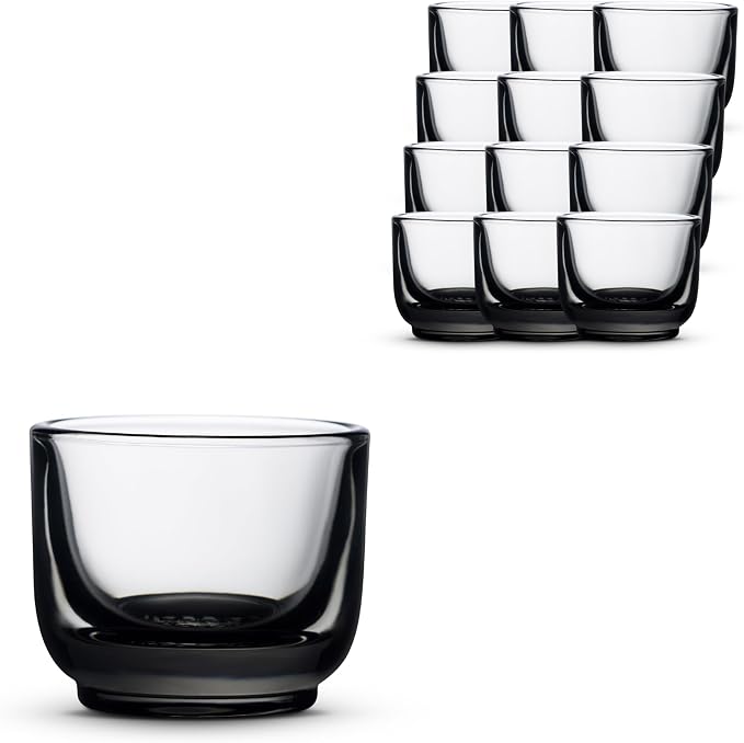 Fellow Pirch Espresso Shot Glasses 3.5 oz, Weighted Thick Glass | Demitasse Cups by Unknown