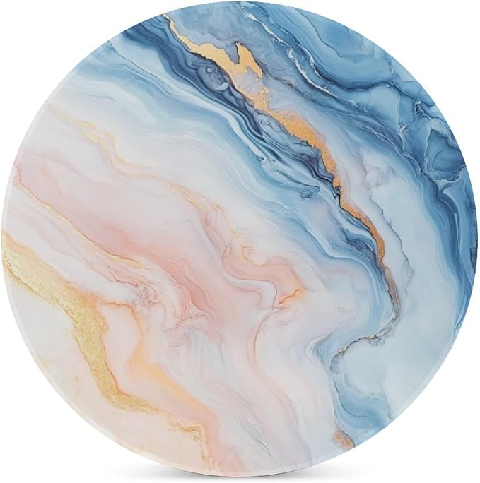 Minimalist Marble Texture Abstract Coasters Set of 4 Absorbent Coasters - Image 3