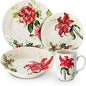 Tudor Royal 16-Piece Round Porcelain Dinnerware Set, Service by TudorEngland