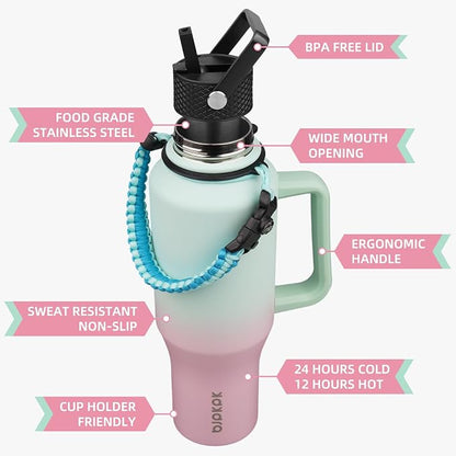 BJPKPK 40oz Insulated Water Bottle - Image 2