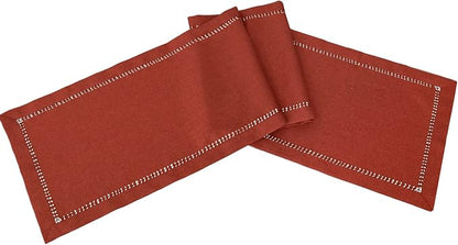 Grelucgo Handcrafted Solid Cinnamon Color Dining Table Runner - Image 3