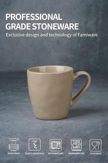 famiware Mars 4 Pieces Coffee Mug, 14oz Tea Mug, Catering Mugs - Image 4
