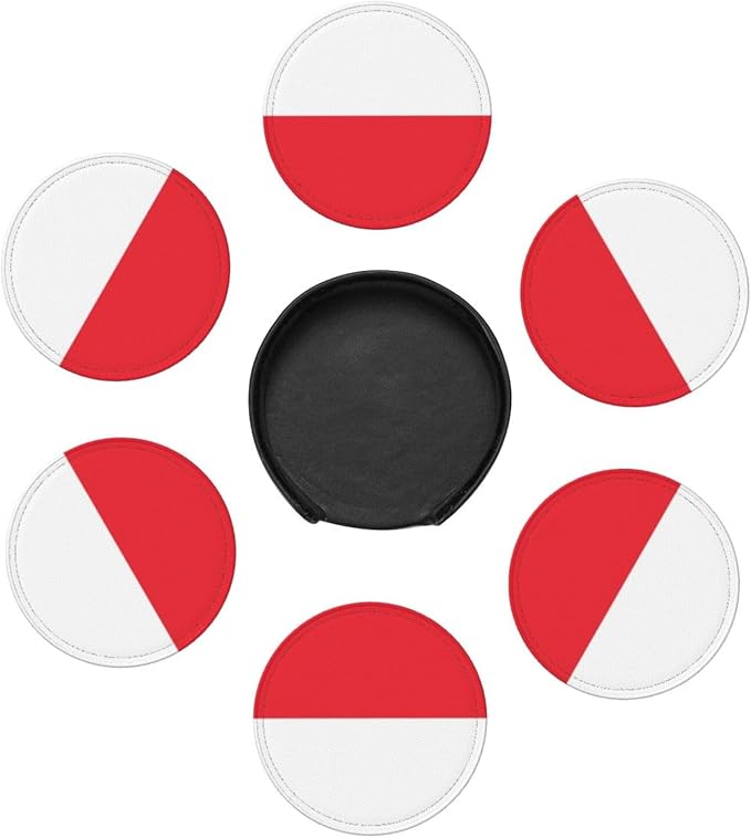 Polish Flag Coasters for Drinks - Image 7