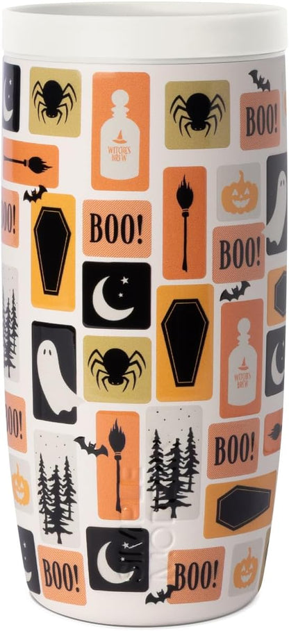Simple Modern Halloween Travel Coffee Mug 360° Lid | 16oz | Stamps | Voyager by Unknown