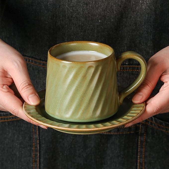 Vintage Ceramic Tea Cup and Saucer Set - Image 3