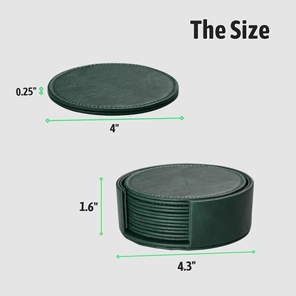 Drink Coasters with Holder, Elegant Home Decor & Handmade Housewarming Gift - Image 5