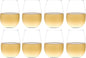 Set of 8 European-Made Stemless Wine Glasses | Named New York Times Best Stemless Glass of 2017 | 17 FL Oz. | 100% Lead-Free Crystal | Thin | Dishwasher-Safe | Gift Idea | Perfect for Everyday Use
