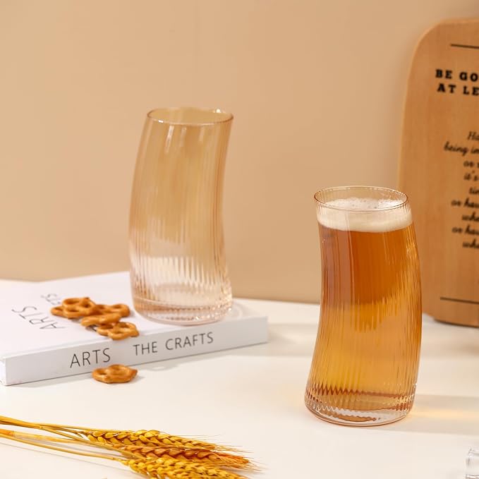 17.2oz Beer Glasses Set of 4, Large Beer Mugs - Image 4