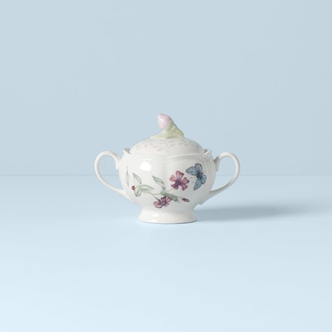 Lenox Butterfly Meadow Porcelain Sugar Bowl - Image 3