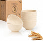 PYRMONT Wheat Straw Bowls Set of 8 Unbreakable Small Bowls 10 OZ Alternative by PYRMONT