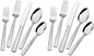 Mikasa, Oliver Gleam Flatware Service for 12, 65 Piece Set, 18/10 Stainless Steel, Silverware Set with Serving Utensils (Pack of 2)