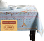 Maison d' Hermine Table Cloth Rectangle Table 100% Cotton 60 x 120 Inches Tablecloth Reusable Decorative for Dining Room Farmhouse Home Valentines Day Decorations Spring Summer - Ibiza - Blue