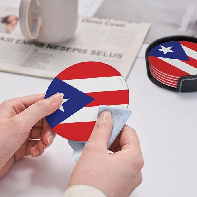 Puerto Rico Flag Coasters for Drinks - Image 5