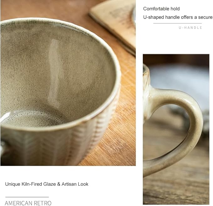 Large Mug, Ceramic Cup, Cup for Coffee Tea Cereal Breakfast Milk Hot cocoa - Image 8