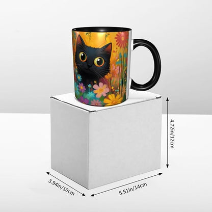 FyLybois Cat Coffee Mug 11 Ounce Mugs Ceramic Tea Cup Drinking Water Cups | - Image 6