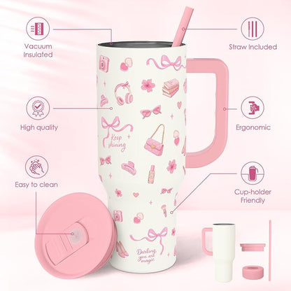 SANDJEST Women's Things 40oz Tumbler - Image 2
