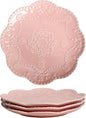 Gaolinci European Palace Series Lace Embossed Ceramic Dinner Plate by Gaolinci
