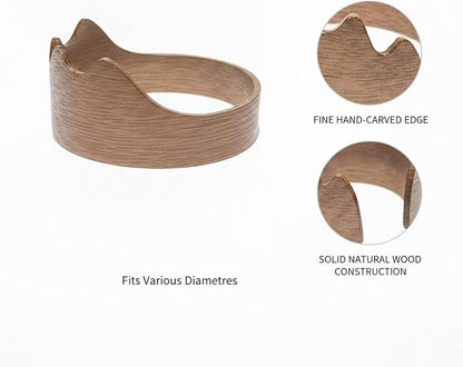 Office Desk & Home Coffee Station Accessory, Wooden Cup Sleeve - Image 6