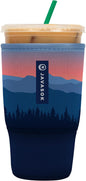 Sok It JavaSok Iced Coffee & Cold Soda Insulated Neoprene Cup Sleeve (Blue Ridge, Large: 30-32oz)
