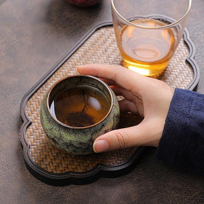 5Pcs Ceramic Tea Cup Set, 6oz Chinese Tea Cups - Image 5
