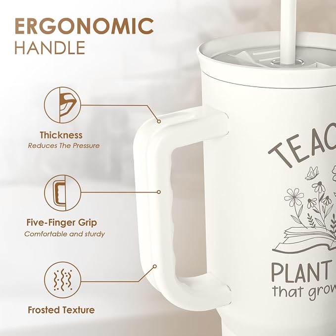 SANDJEST Teacher Appreciation Gift – 40oz Stainless Steel Insulated Tumbler - Image 3