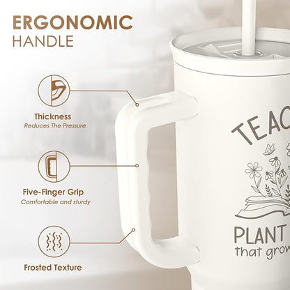 SANDJEST Teacher Appreciation Gift – 40oz Stainless Steel Insulated Tumbler - Image 3