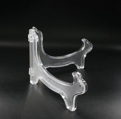 Artliving Display Stand Easel Bowl Stand for Display Large Deep Bowls, Platters and Deep Dishes Clear