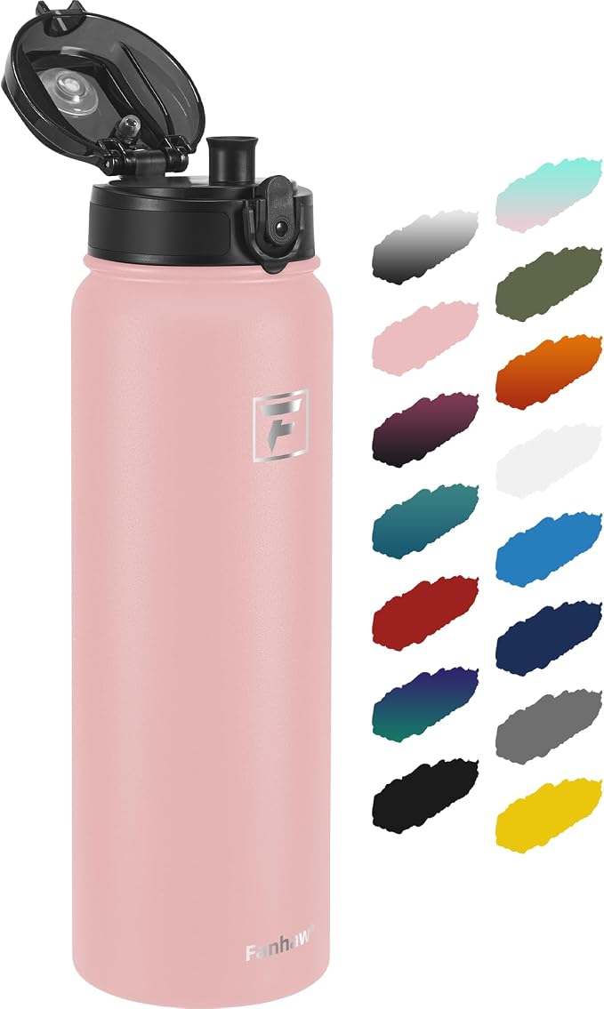 Fanhaw 40 oz Insulated Stainless Steel Water Bottle by FANHAW