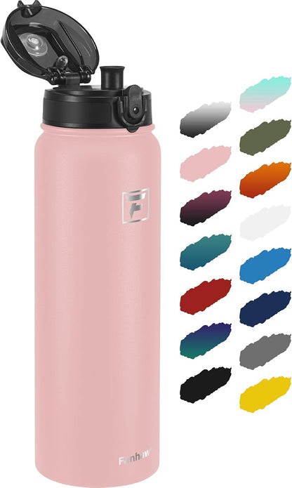 Fanhaw 40 oz Insulated Stainless Steel Water Bottle by FANHAW