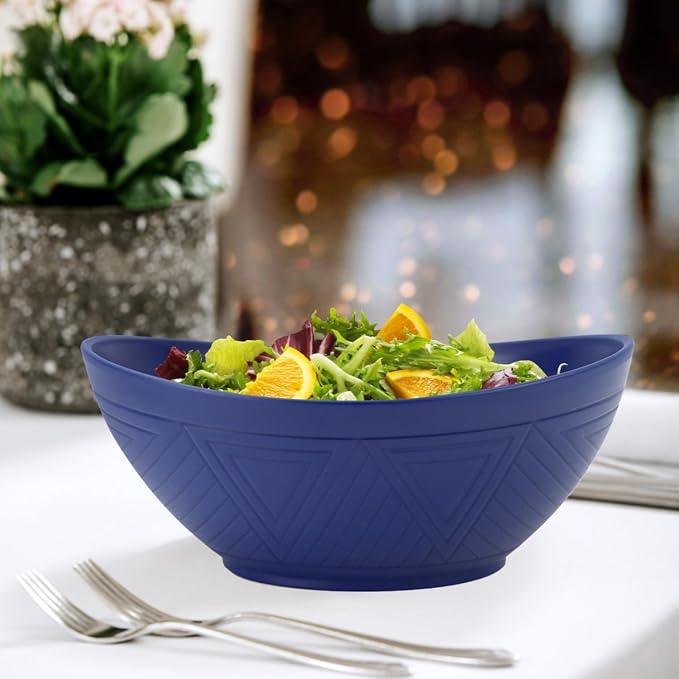 65oz Large Salad Bowls Deep Blue - Image 8