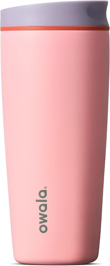 Owala SmoothSip Slider Insulated Stainless Steel Coffee Tumbler, Reusable Iced by Unknown