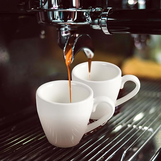 homEdge Porcelain Espresso Shot Cup Set - 80 ml / 2.67 oz - Image 4