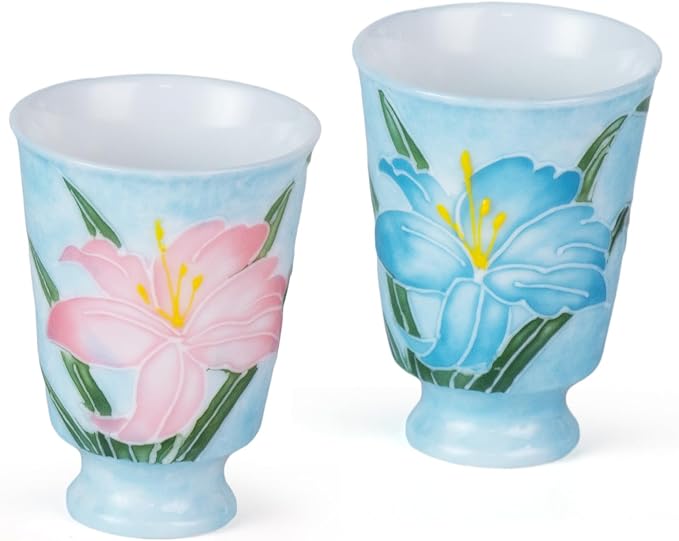 KAMMAK Ceramic Tea Cups Set of 2, 1.5 oz, Vintage Small Teacups, 734N | Hand by KAMMAK