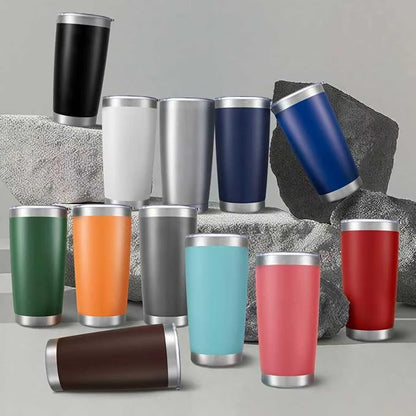 20oz Tumbler Bulk with Lid Stainless Steel Tumblers, 6 Pack | Leak Proof Lid - Image 8