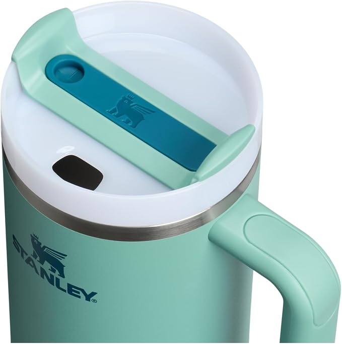STANLEY Quencher H2.0 Flow State Tumbler, 40 oz, Spring Green | Handle and - Image 2