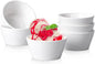 Porcelain Small Bowls, 8 Ounce Dessert Bowls, Ramekins Oven Safe, Ice Cream Bowls, Bouillon Cups, Set of 6