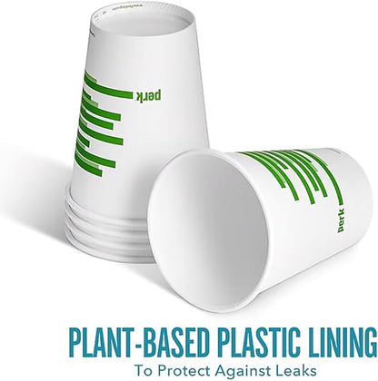 Perk Eco 12 Oz Compostable Paper Hot Cups - Image 4