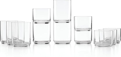 Lenox Tuscany Classics 12Pc Tall & Short Glasses by Lenox