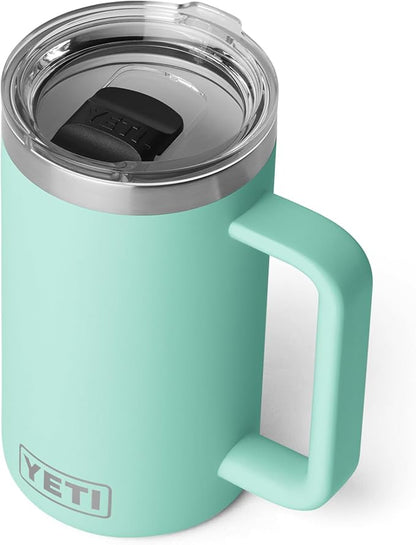 YETI Rambler 24 oz Ceramic Lined Stackable Mug 2.0, Vacuum Insulated, Stainless - Image 2