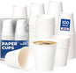 Fit Meal Prep 100 Pack 10 oz Disposable Paper Coffee Cups, Premium Hot Cups by FMPBRANDS