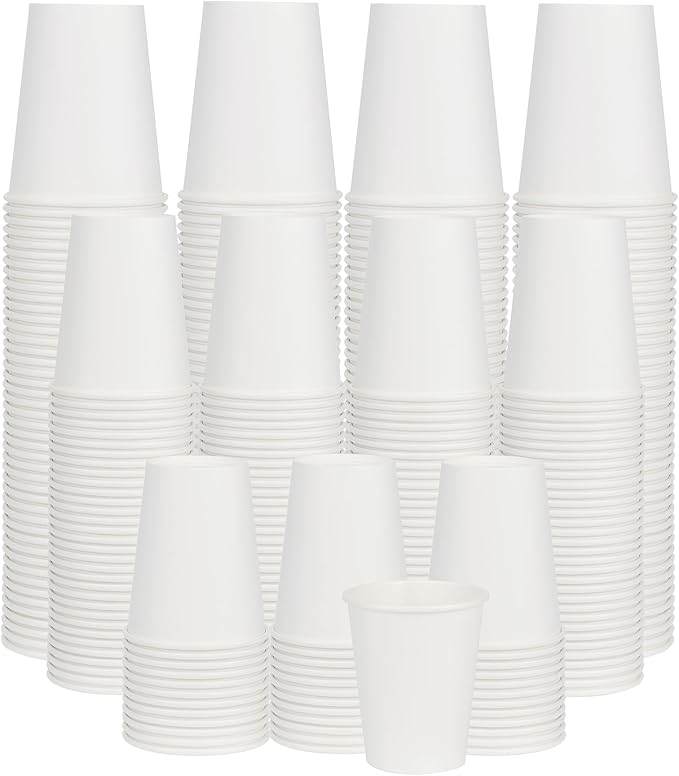 Coffee Cups 8 oz 1000 Pack, Disposable Paper Cups by ECOEXTRA